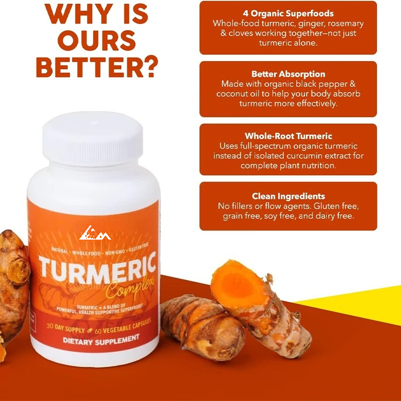 Organic Black Pepper, Turmeric - Turmeric Curcumin Capsule 评论和价格