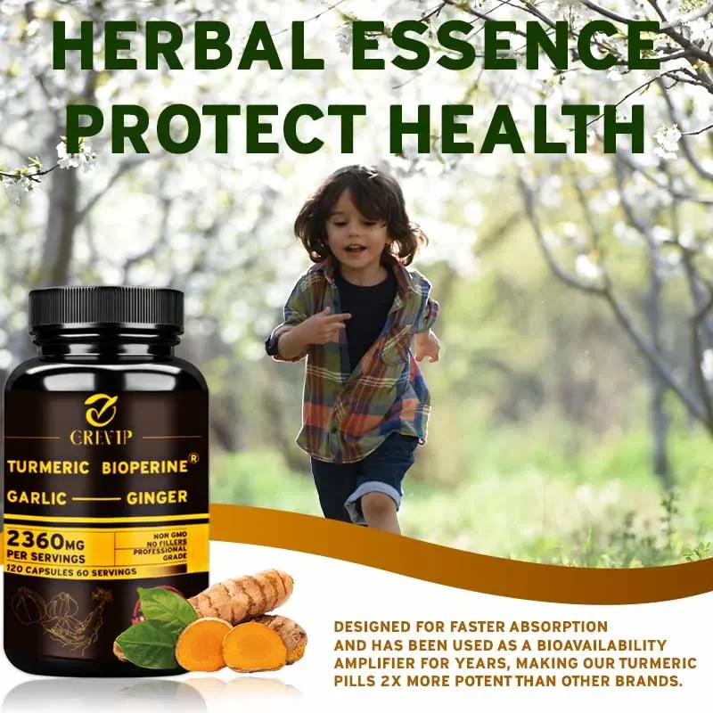 4-in-1 Turmeric Ginger Supplem - Turmeric Curcumin Capsule 评论和价格