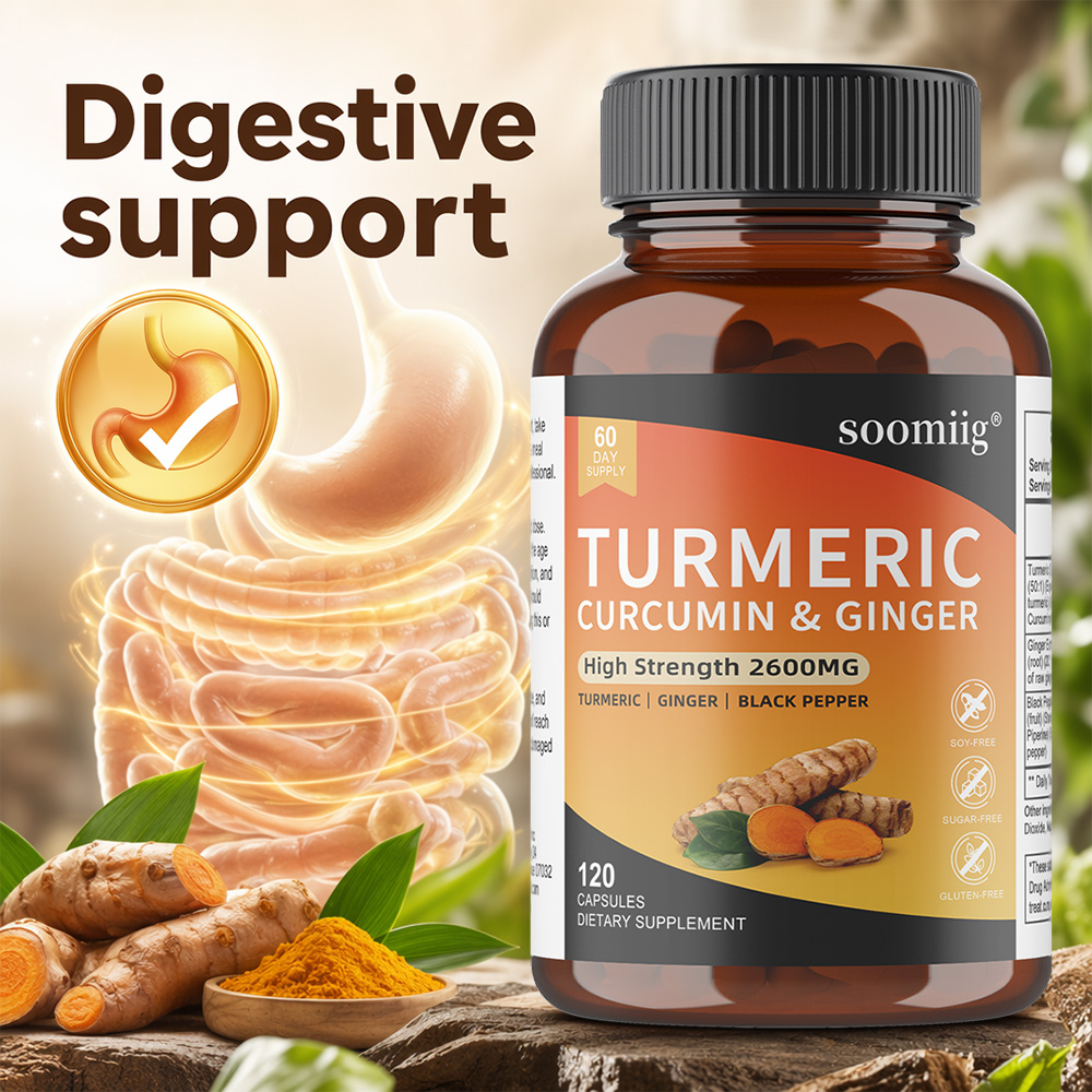 Turmeric Ginger & Black Pepper - Turmeric Curcumin Capsule 评论和价格