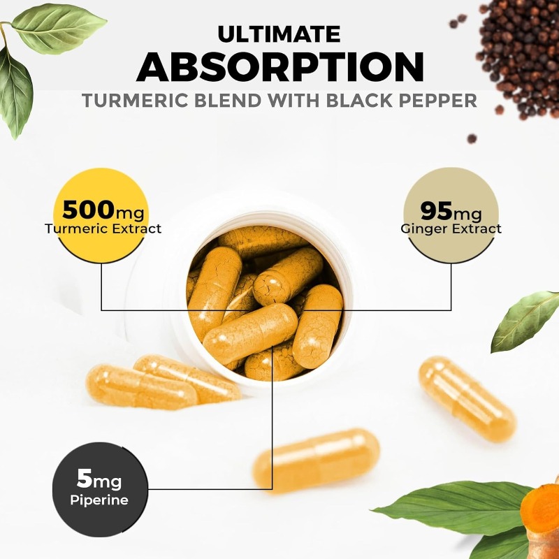 Turmeric, Piperine, Vitamin Zi - Turmeric Curcumin Capsule 评论和价格